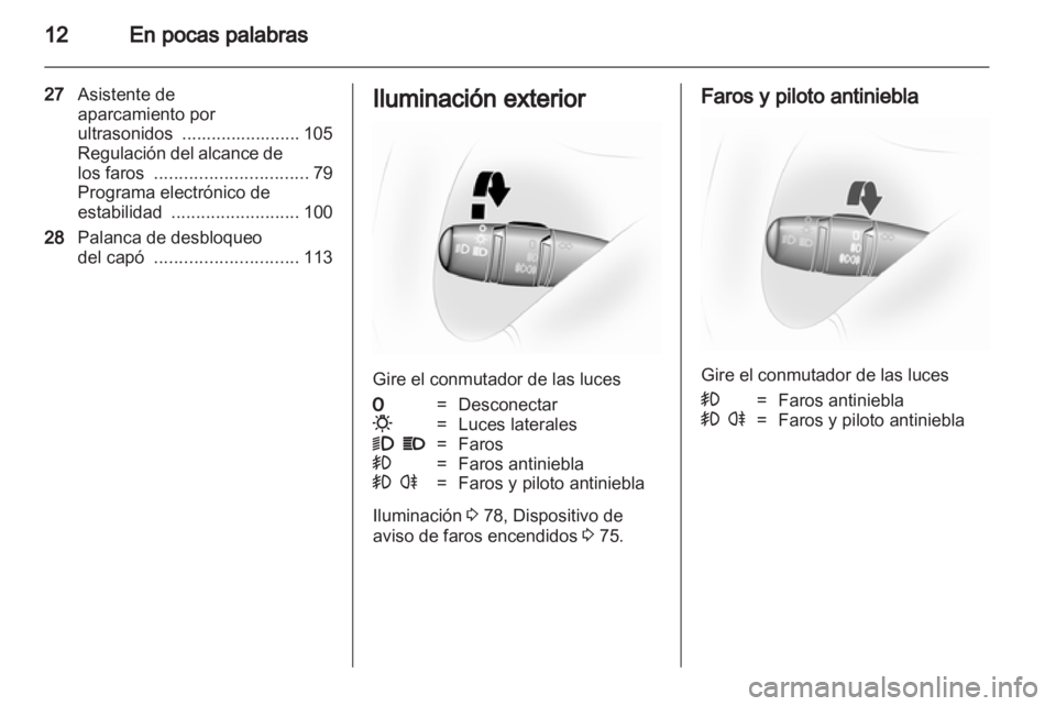 OPEL VIVARO 2011 Manual de Instrucciones (in Spanish) OPEL VIVARO 2011 Manual de Instrucciones (in Spanish)