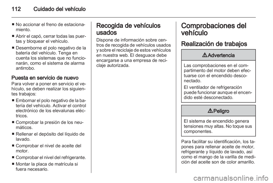 OPEL VIVARO 2011 Manual de Instrucciones (in Spanish) OPEL VIVARO 2011 Manual de Instrucciones (in Spanish)