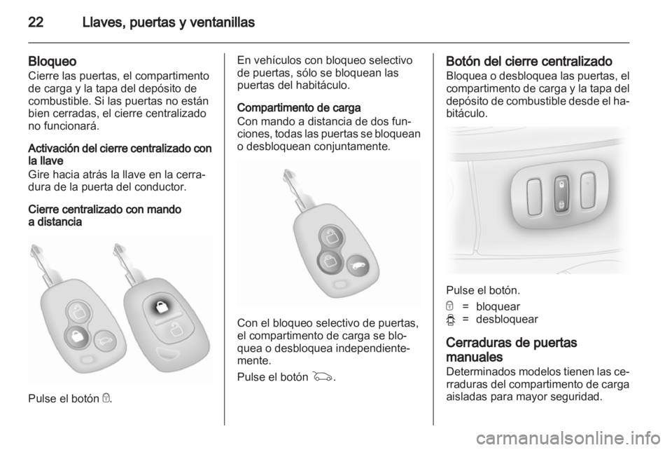 OPEL VIVARO 2011 Manual de Instrucciones (in Spanish) OPEL VIVARO 2011 Manual de Instrucciones (in Spanish)