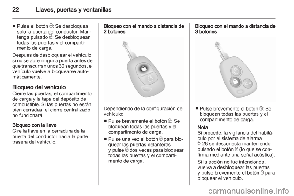 OPEL VIVARO 2012  Manual de Instrucciones (in Spanish) 