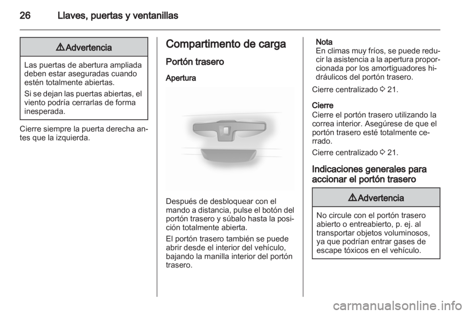 OPEL VIVARO 2012  Manual de Instrucciones (in Spanish) 