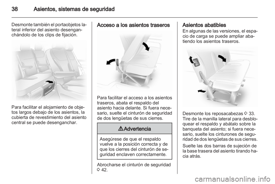 OPEL VIVARO 2012  Manual de Instrucciones (in Spanish) 