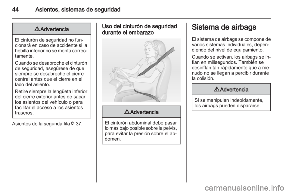 OPEL VIVARO 2012  Manual de Instrucciones (in Spanish) 