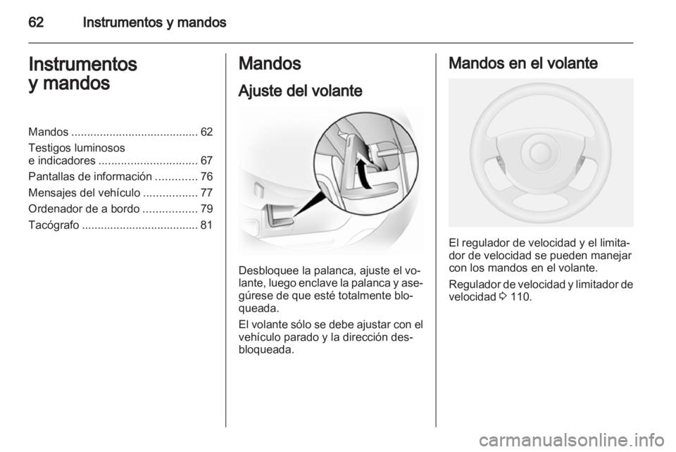 OPEL VIVARO 2012 Manual de Instrucciones (in Spanish) OPEL VIVARO 2012 Manual de Instrucciones (in Spanish)