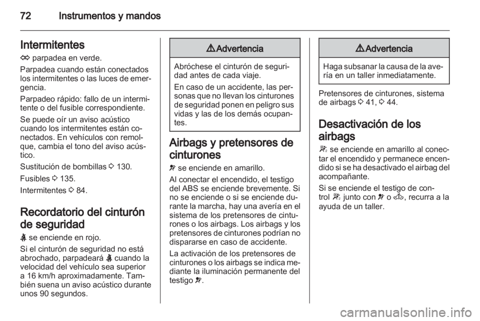 OPEL VIVARO 2012 Manual de Instrucciones (in Spanish) OPEL VIVARO 2012 Manual de Instrucciones (in Spanish)
