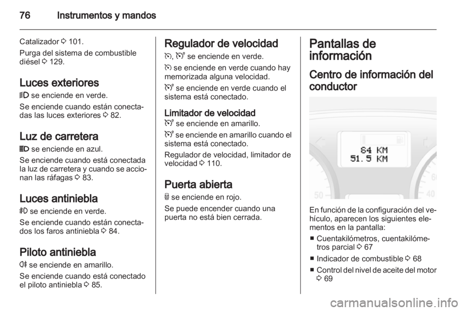 OPEL VIVARO 2012 Manual de Instrucciones (in Spanish) OPEL VIVARO 2012 Manual de Instrucciones (in Spanish)