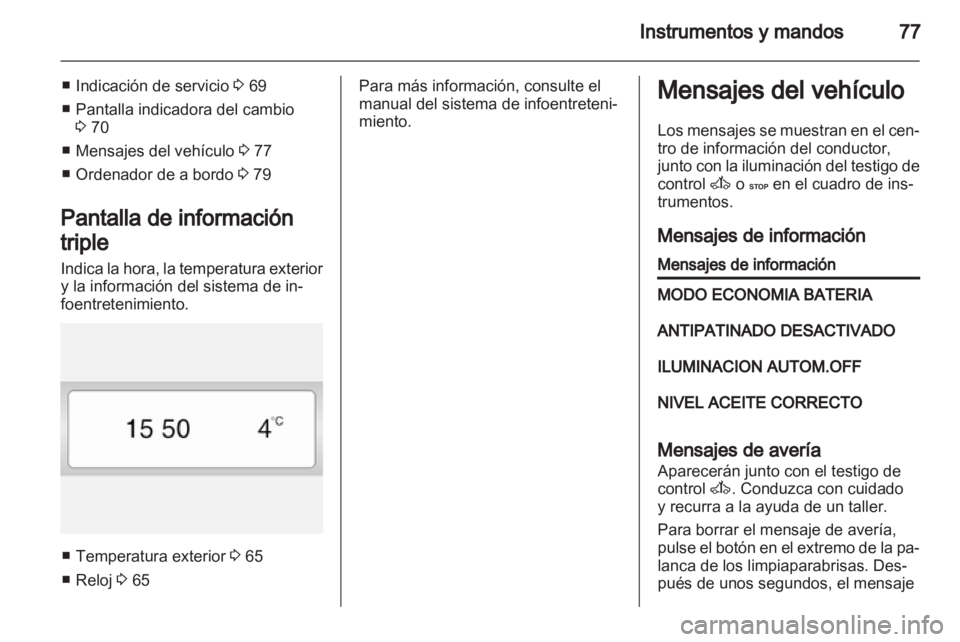 OPEL VIVARO 2012 Manual de Instrucciones (in Spanish) OPEL VIVARO 2012 Manual de Instrucciones (in Spanish)