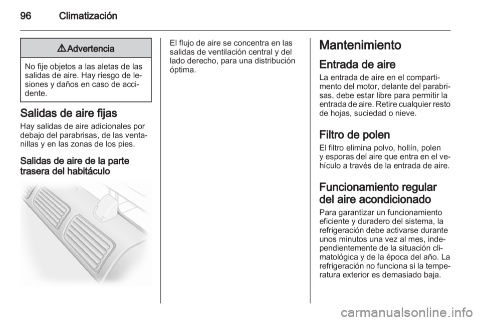 OPEL VIVARO 2012 Manual de Instrucciones (in Spanish) OPEL VIVARO 2012 Manual de Instrucciones (in Spanish)