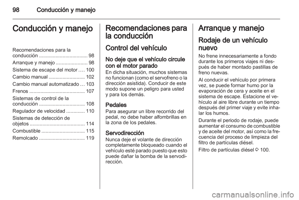 OPEL VIVARO 2012 Manual de Instrucciones (in Spanish) OPEL VIVARO 2012 Manual de Instrucciones (in Spanish)