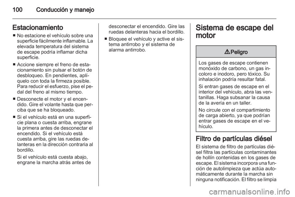 OPEL VIVARO 2013.5 Manual de Instrucciones (in Spanish) OPEL VIVARO 2013.5 Manual de Instrucciones (in Spanish)