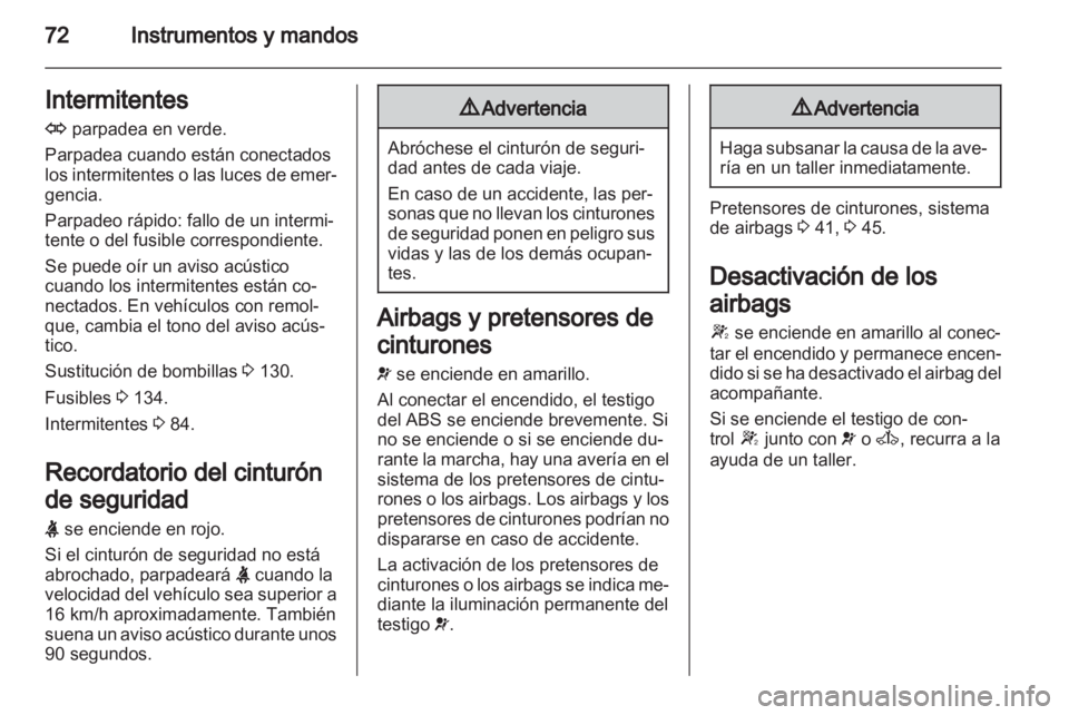 OPEL VIVARO 2013.5 Manual de Instrucciones (in Spanish) OPEL VIVARO 2013.5 Manual de Instrucciones (in Spanish)
