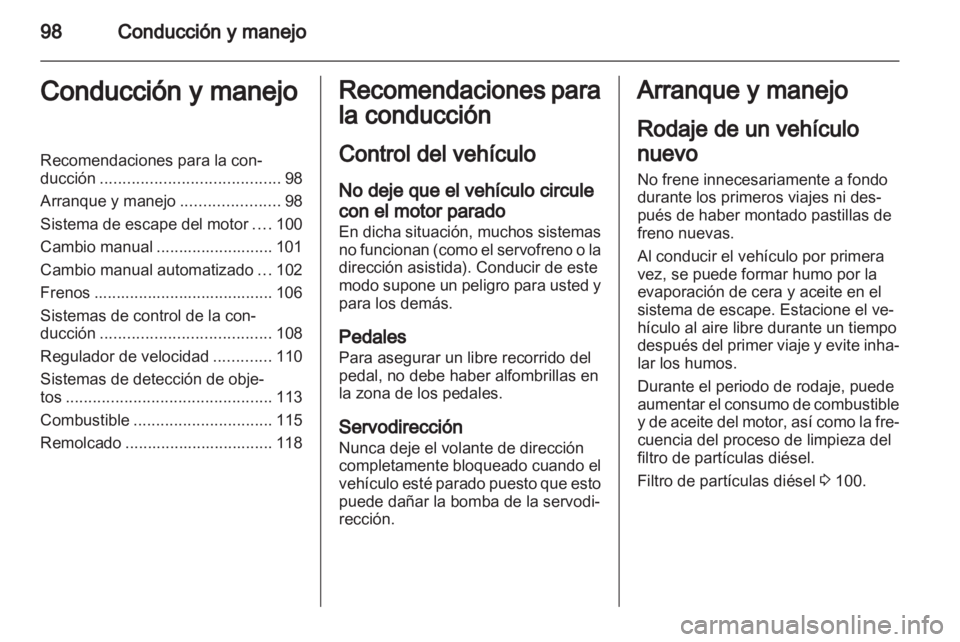 OPEL VIVARO 2013.5 Manual de Instrucciones (in Spanish) OPEL VIVARO 2013.5 Manual de Instrucciones (in Spanish)