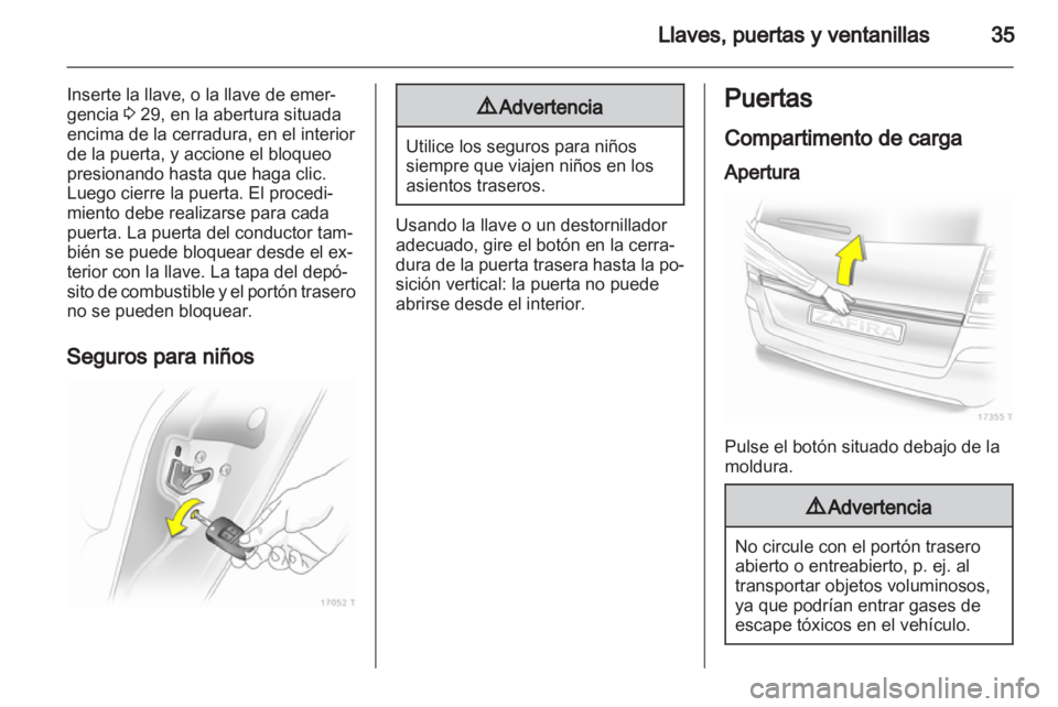 OPEL ZAFIRA 2010  Manual de Instrucciones (in Spanish) 