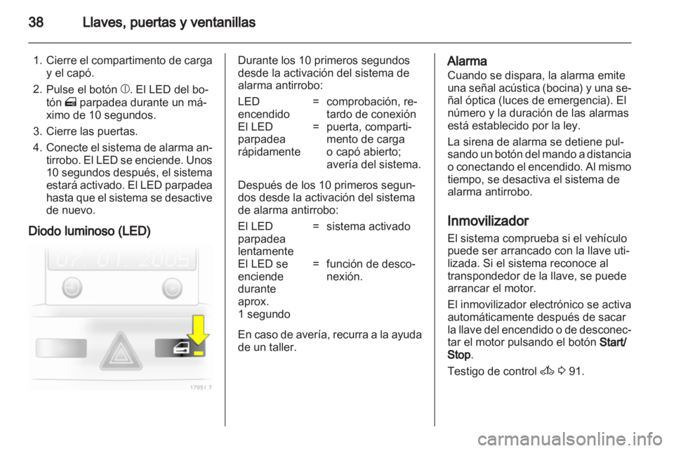 OPEL ZAFIRA 2010  Manual de Instrucciones (in Spanish) 