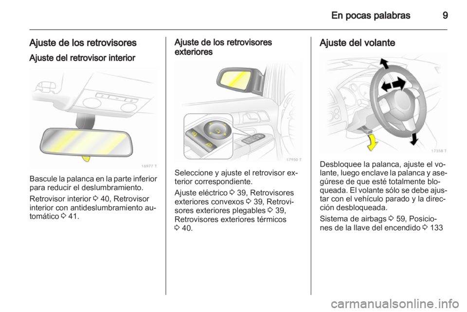 OPEL ZAFIRA 2010  Manual de Instrucciones (in Spanish) 