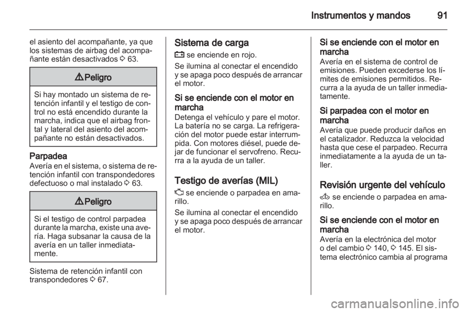 OPEL ZAFIRA 2010 Manual de Instrucciones (in Spanish) OPEL ZAFIRA 2010 Manual de Instrucciones (in Spanish)