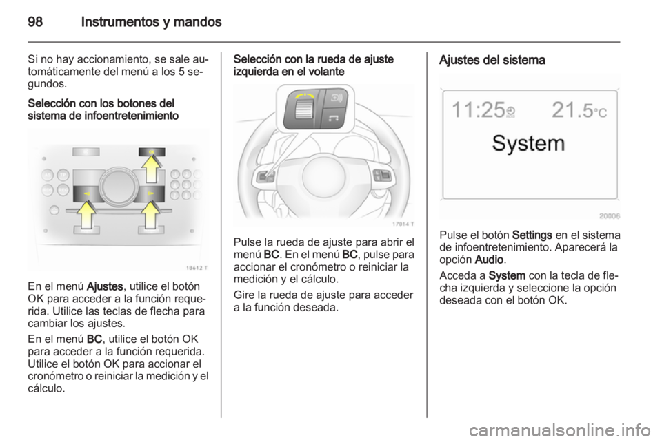 OPEL ZAFIRA 2010 Manual de Instrucciones (in Spanish) OPEL ZAFIRA 2010 Manual de Instrucciones (in Spanish)