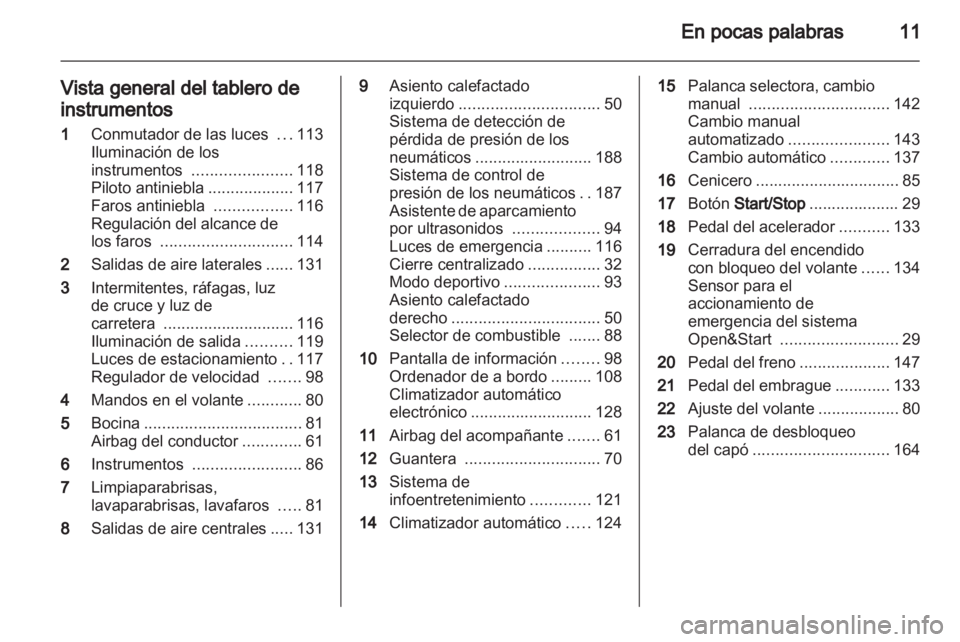 OPEL ZAFIRA 2010.5  Manual de Instrucciones (in Spanish) 