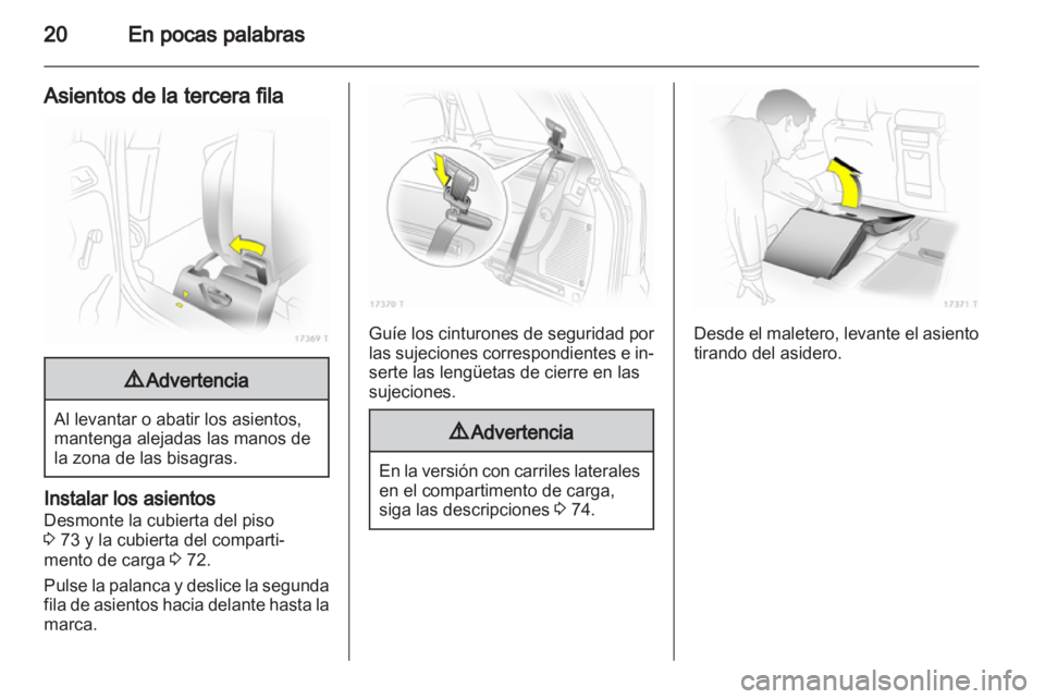 OPEL ZAFIRA 2010.5  Manual de Instrucciones (in Spanish) 