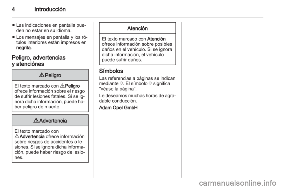 OPEL ZAFIRA 2010.5  Manual de Instrucciones (in Spanish) 