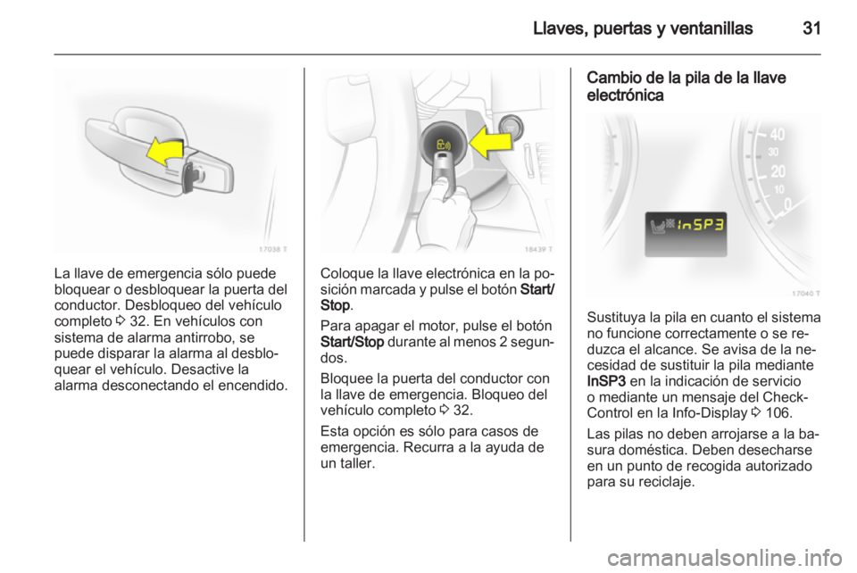 OPEL ZAFIRA 2010.5  Manual de Instrucciones (in Spanish) 