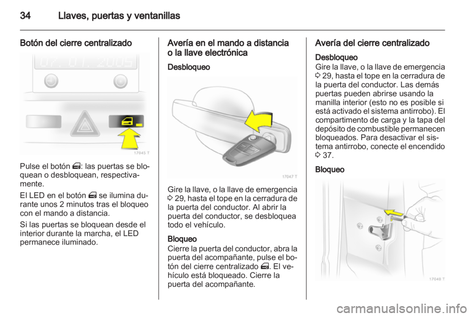 OPEL ZAFIRA 2010.5  Manual de Instrucciones (in Spanish) 