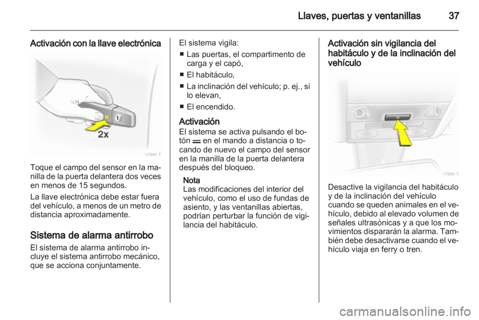 OPEL ZAFIRA 2010.5  Manual de Instrucciones (in Spanish) 