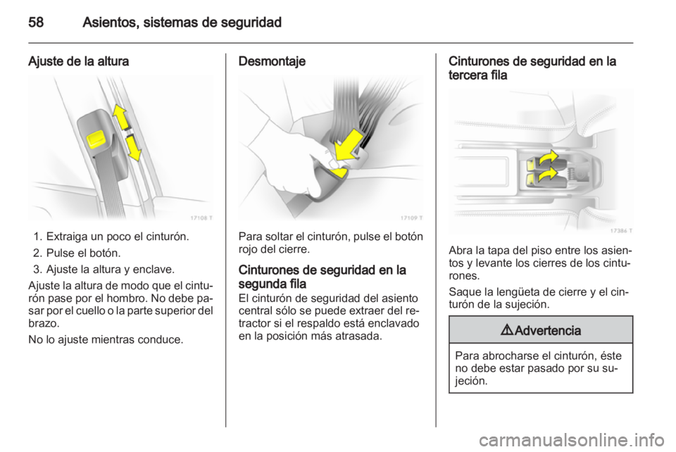 OPEL ZAFIRA 2010.5 Manual de Instrucciones (in Spanish) OPEL ZAFIRA 2010.5 Manual de Instrucciones (in Spanish)