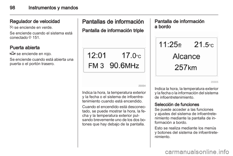 OPEL ZAFIRA 2010.5 Manual de Instrucciones (in Spanish) OPEL ZAFIRA 2010.5 Manual de Instrucciones (in Spanish)