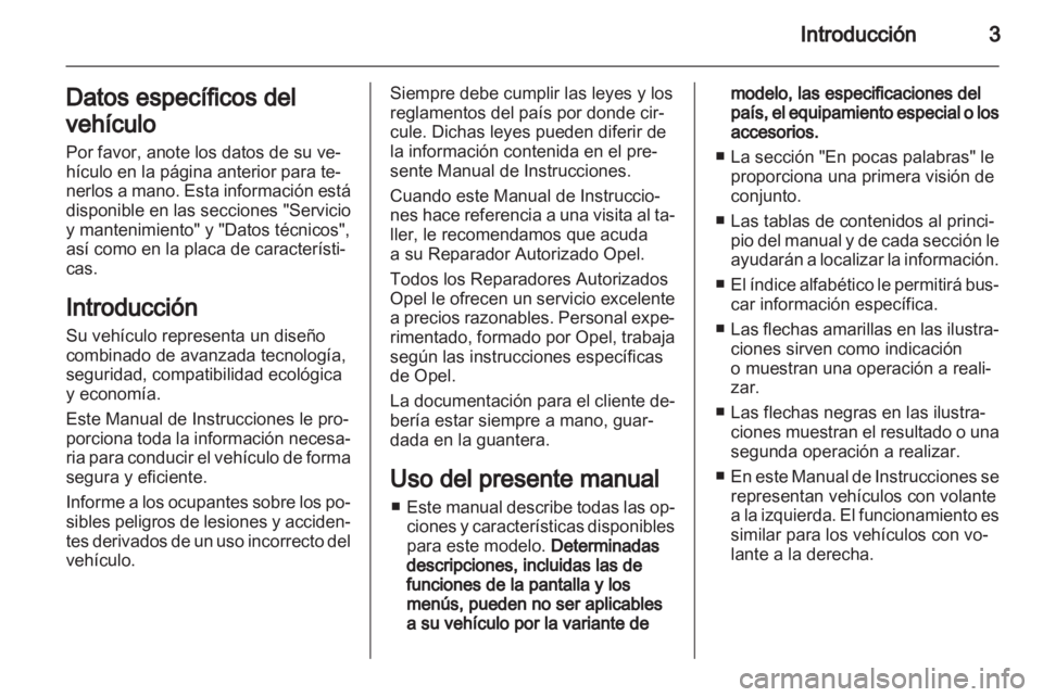 OPEL ZAFIRA 2011  Manual de Instrucciones (in Spanish) 