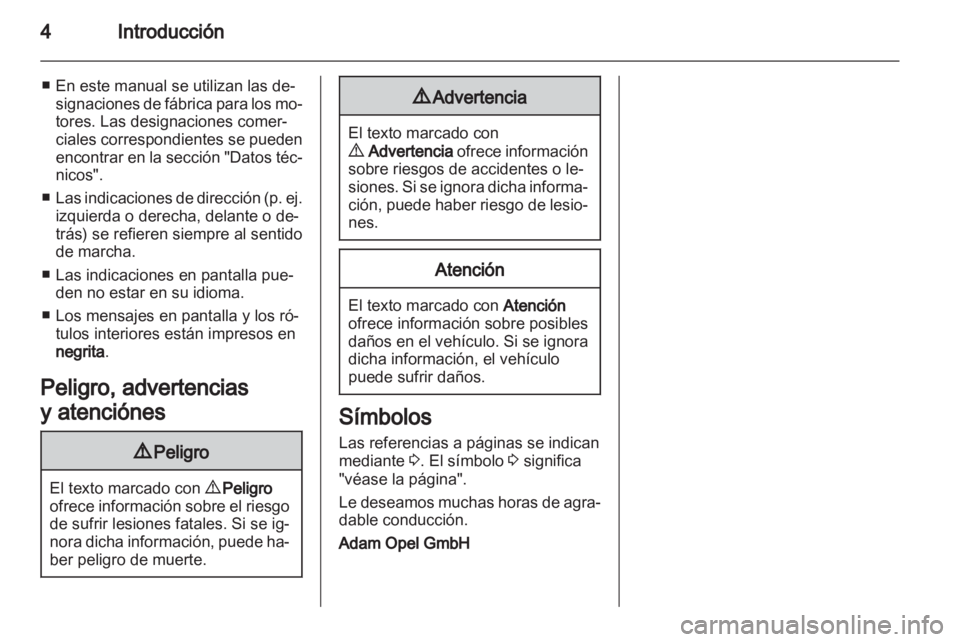 OPEL ZAFIRA 2011  Manual de Instrucciones (in Spanish) 