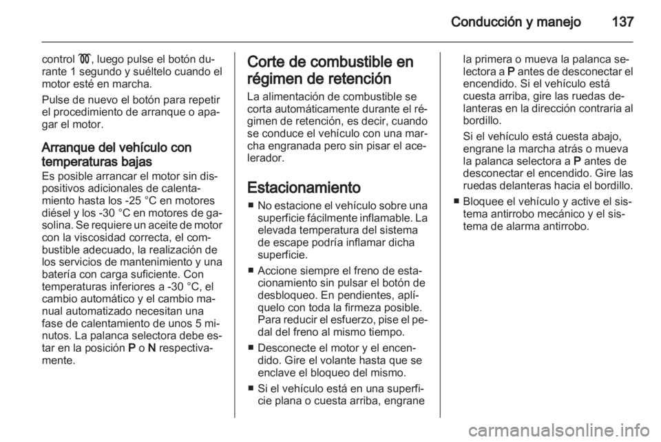 OPEL ZAFIRA 2011.5  Manual de Instrucciones (in Spanish) 