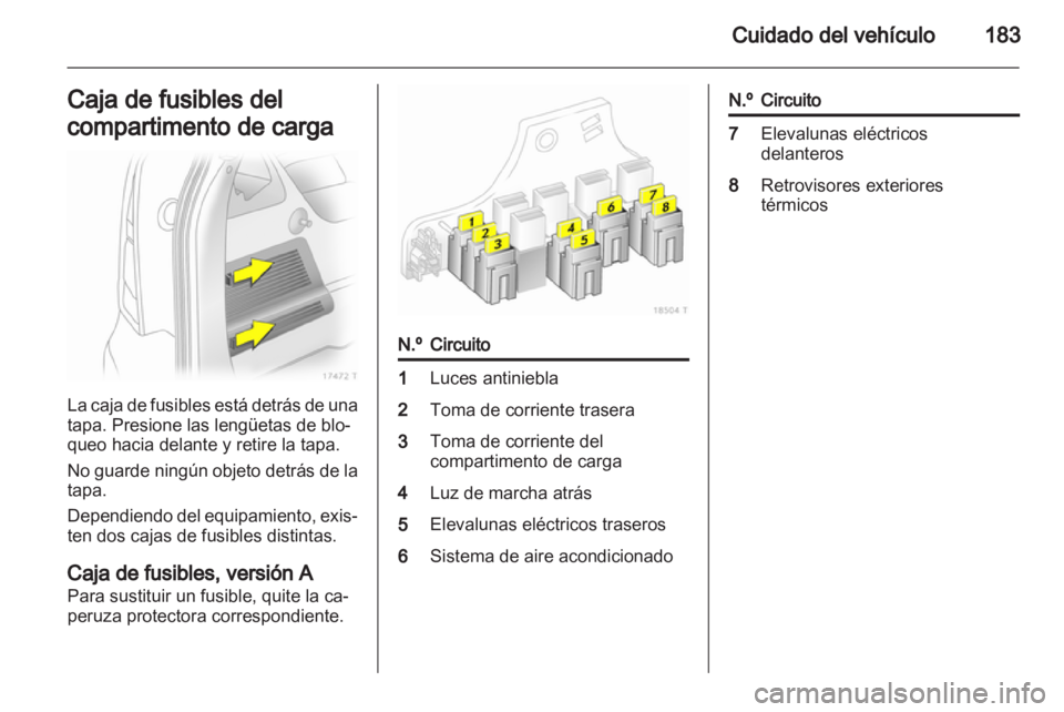 OPEL ZAFIRA 2011.5  Manual de Instrucciones (in Spanish) 