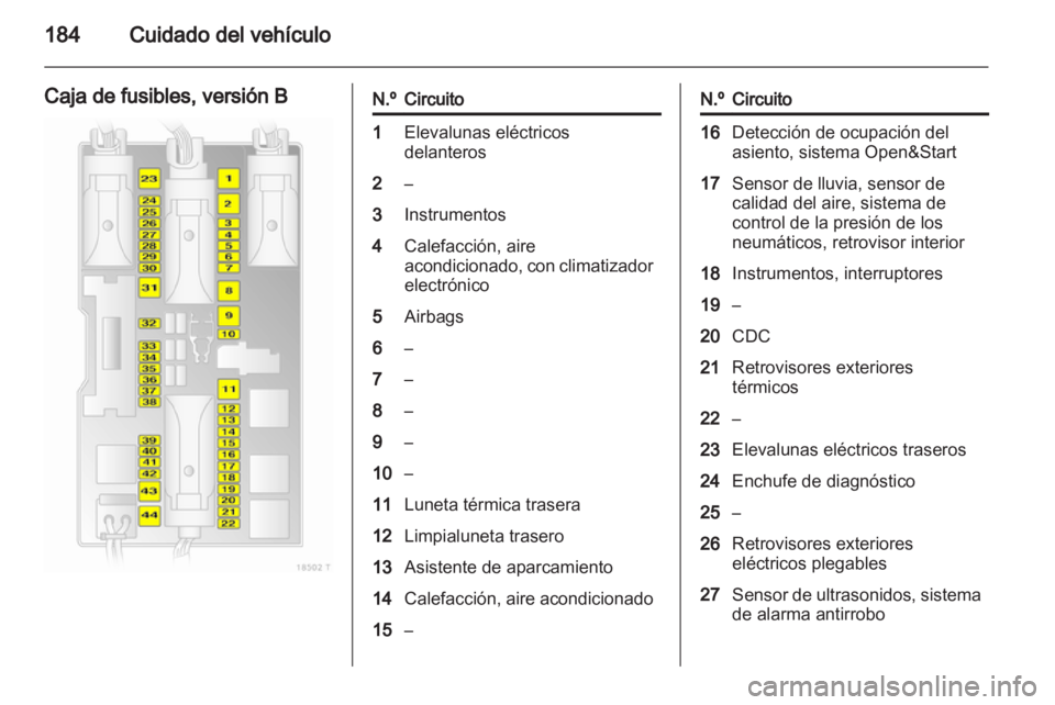 OPEL ZAFIRA 2011.5  Manual de Instrucciones (in Spanish) 