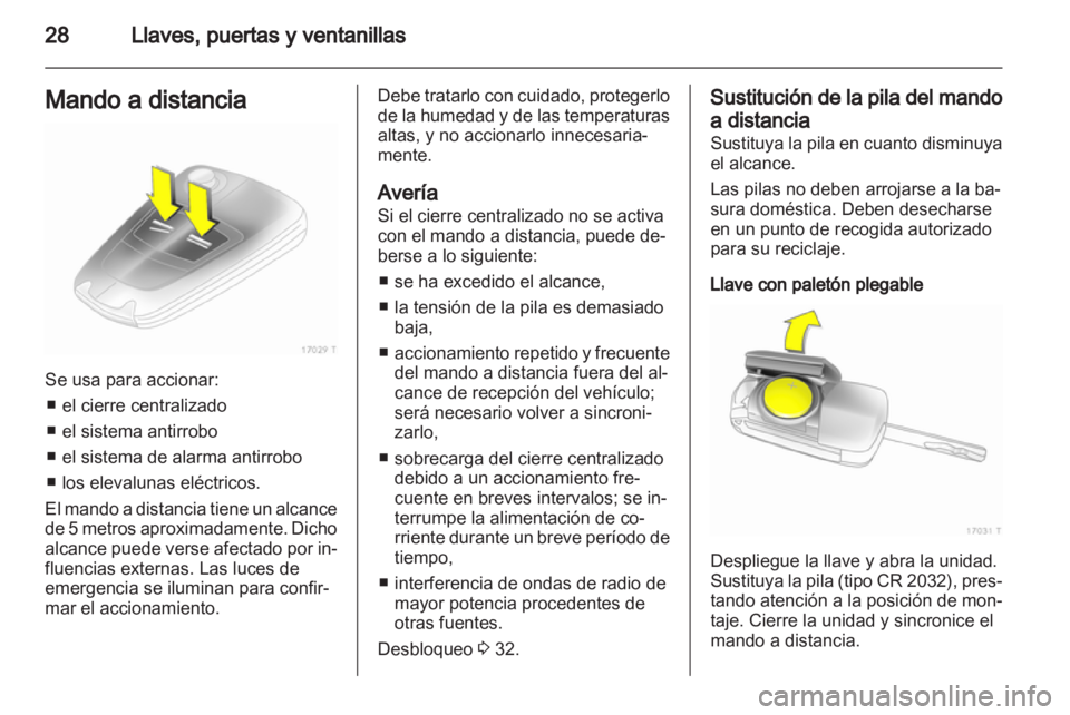 OPEL ZAFIRA 2011.5  Manual de Instrucciones (in Spanish) 