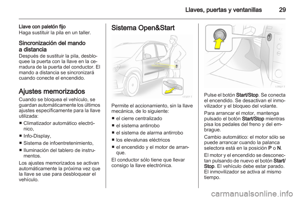OPEL ZAFIRA 2011.5 Manual de Instrucciones (in Spanish) OPEL ZAFIRA 2011.5 Manual de Instrucciones (in Spanish)