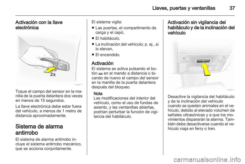 OPEL ZAFIRA 2011.5 Manual de Instrucciones (in Spanish) OPEL ZAFIRA 2011.5 Manual de Instrucciones (in Spanish)