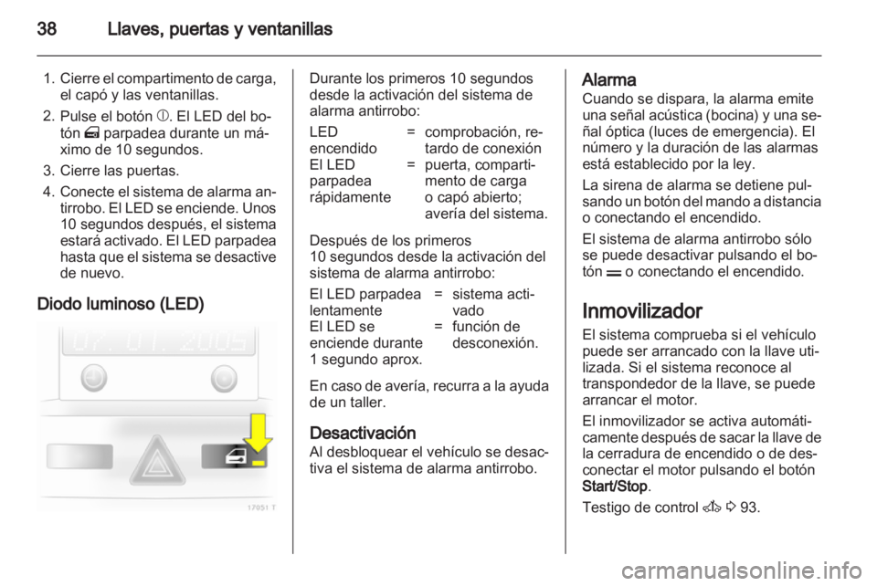 OPEL ZAFIRA 2011.5 Manual de Instrucciones (in Spanish) OPEL ZAFIRA 2011.5 Manual de Instrucciones (in Spanish)