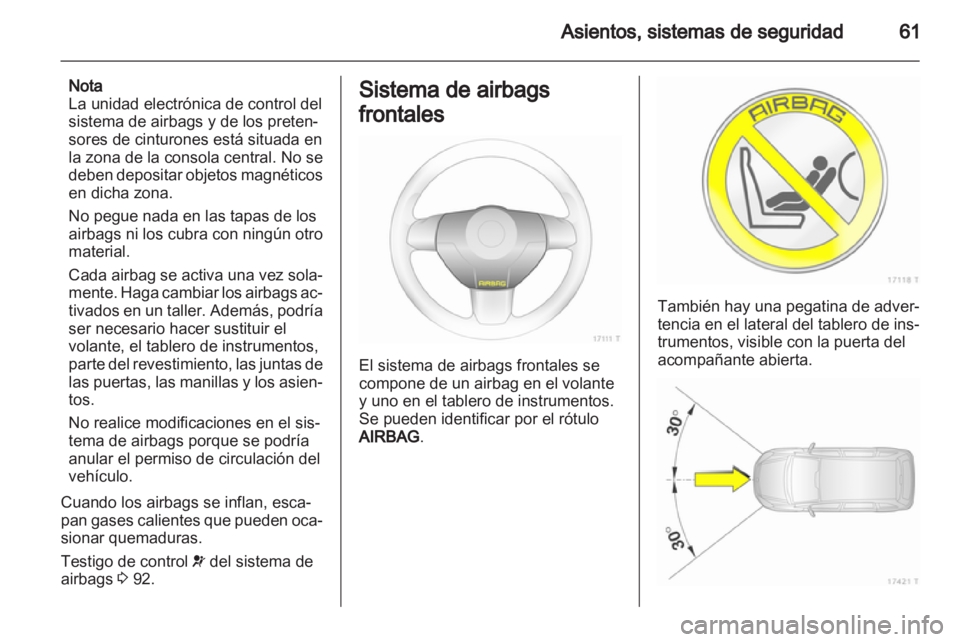 OPEL ZAFIRA 2011.5  Manual de Instrucciones (in Spanish) 