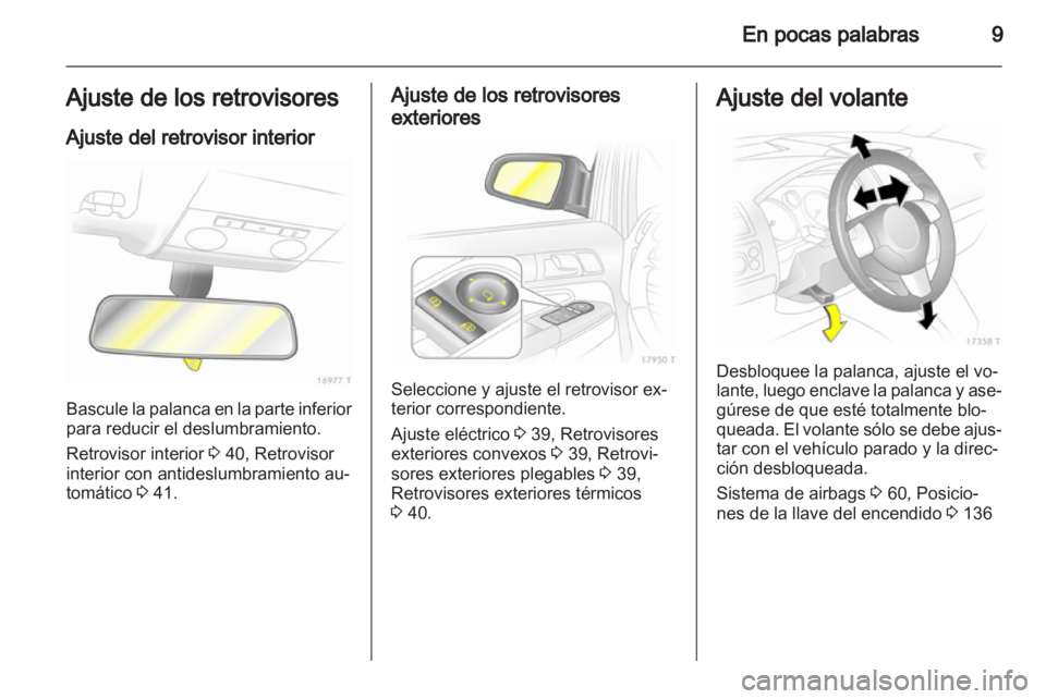 OPEL ZAFIRA 2011.5  Manual de Instrucciones (in Spanish) 