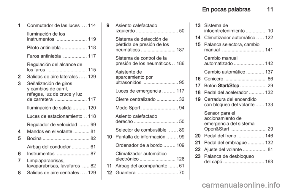 OPEL ZAFIRA 2012  Manual de Instrucciones (in Spanish) 