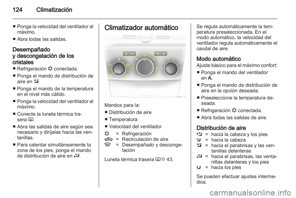 OPEL ZAFIRA 2012 Manual de Instrucciones (in Spanish) OPEL ZAFIRA 2012 Manual de Instrucciones (in Spanish)