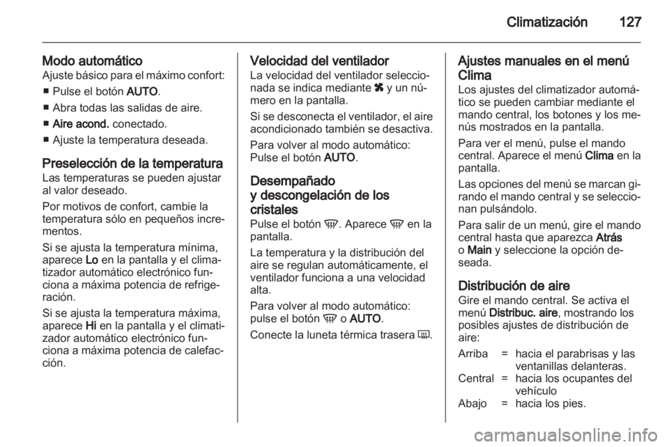OPEL ZAFIRA 2012 Manual de Instrucciones (in Spanish) OPEL ZAFIRA 2012 Manual de Instrucciones (in Spanish)