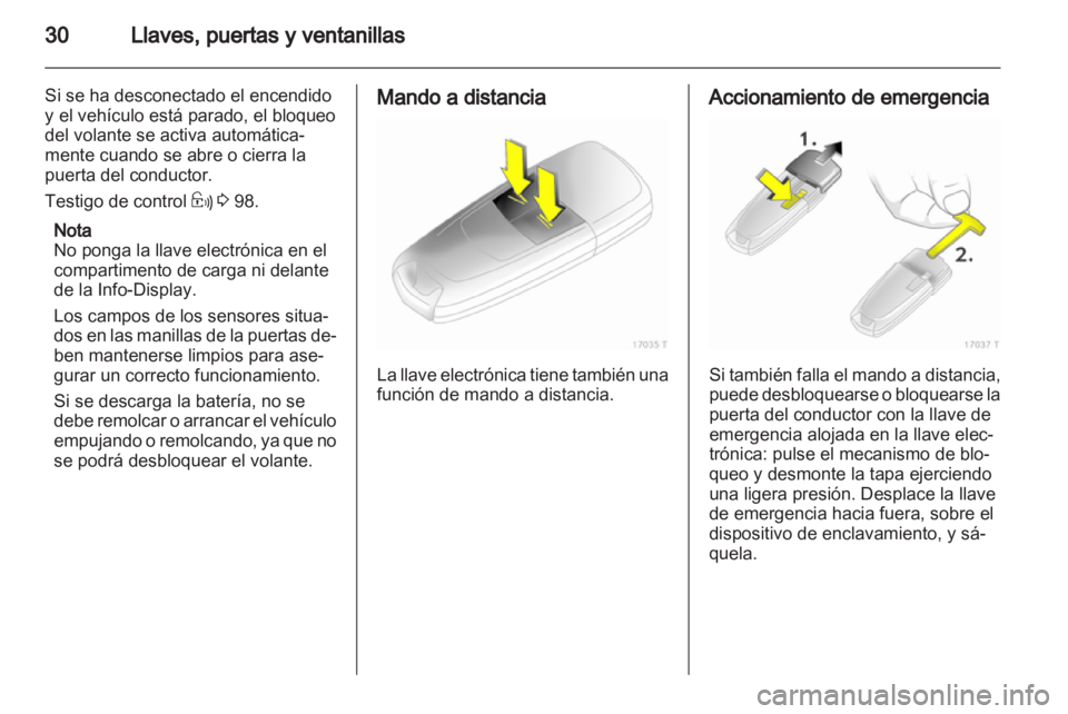 OPEL ZAFIRA 2012  Manual de Instrucciones (in Spanish) 