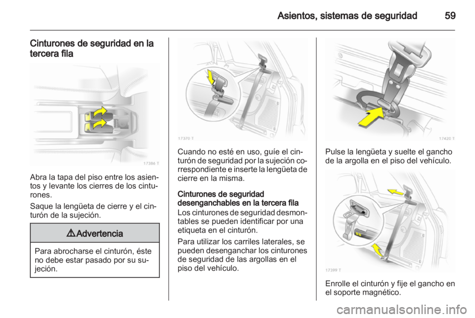 OPEL ZAFIRA 2012  Manual de Instrucciones (in Spanish) 
