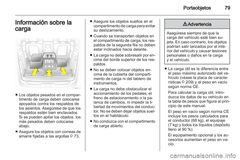 OPEL ZAFIRA 2012  Manual de Instrucciones (in Spanish) 