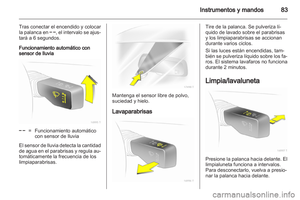 OPEL ZAFIRA 2012  Manual de Instrucciones (in Spanish) 