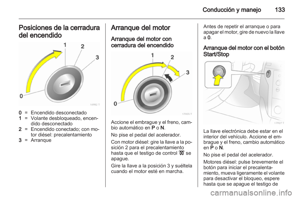 OPEL ZAFIRA 2013 Manual de Instrucciones (in Spanish) OPEL ZAFIRA 2013 Manual de Instrucciones (in Spanish)