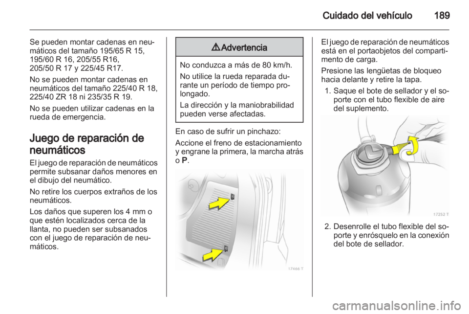 OPEL ZAFIRA 2013 Manual de Instrucciones (in Spanish) OPEL ZAFIRA 2013 Manual de Instrucciones (in Spanish)
