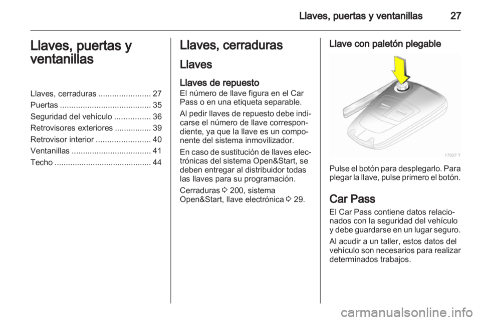 OPEL ZAFIRA 2013 Manual de Instrucciones (in Spanish) OPEL ZAFIRA 2013 Manual de Instrucciones (in Spanish)